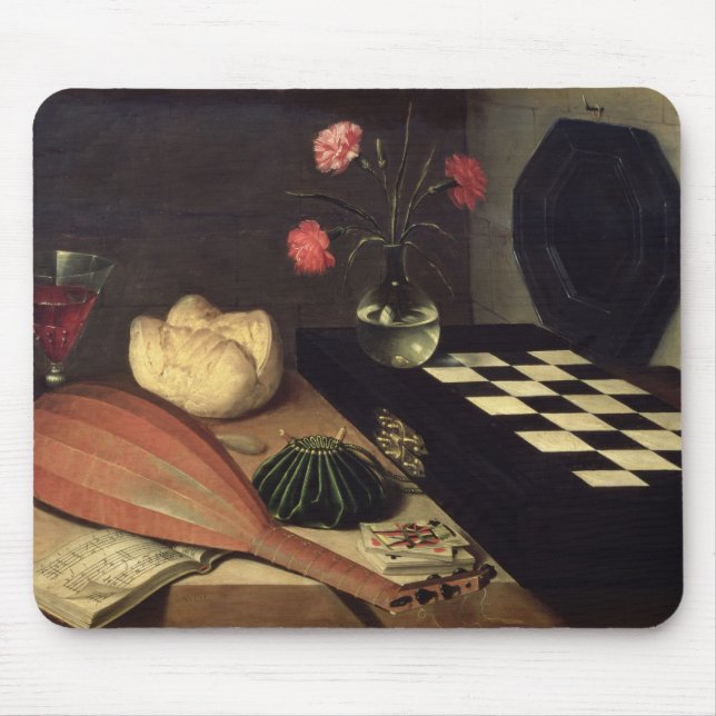 Still Life with Chess-board, 1630 Mouse Mat (Front)