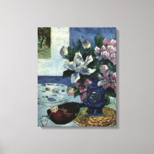 Still Life with Chinese Peonies and Mandoline Canvas Print