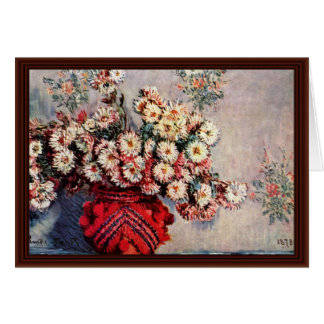 Still Life With Chrysanthemums By Claude Monet