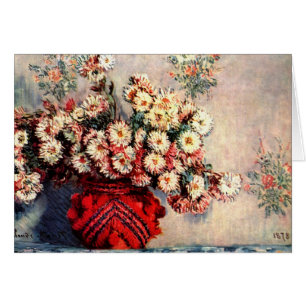 Still life with Chrysanthemums by Claude Monet