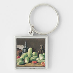 Still Life with Cucumbers and Tomatoes Key Ring