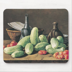 Still Life with Cucumbers and Tomatoes Mouse Mat