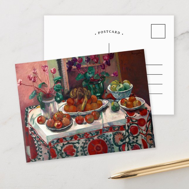 Still Life with Cyclamens | Henri Manguin Postcard (Creator Uploaded)