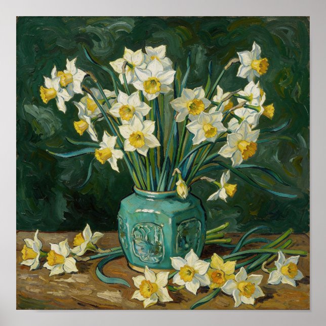Still Life with Daffodils After Van Gogh Poster (Front)