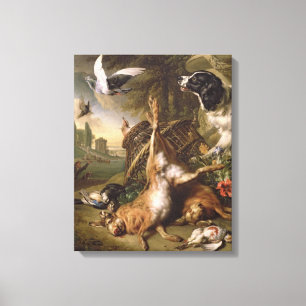Still Life with Dead Game and Hares Canvas Print