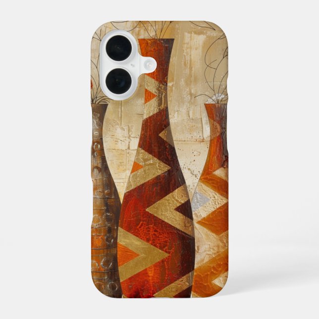 Still Life with Decorative Vases iPhone 16 Case (Back)