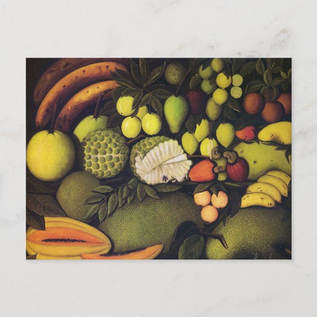 Still life with exotic fruits by Henri Rousseau Postcard (Front)