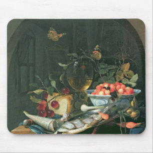 Still Life with Fish Platter Mouse Mat