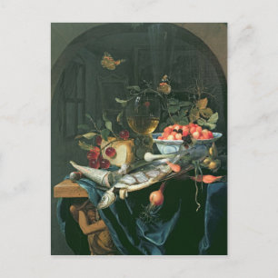 Still Life with Fish Platter Postcard