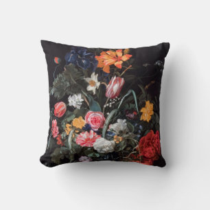 Still Life with Flowers and Butterflies Cushion
