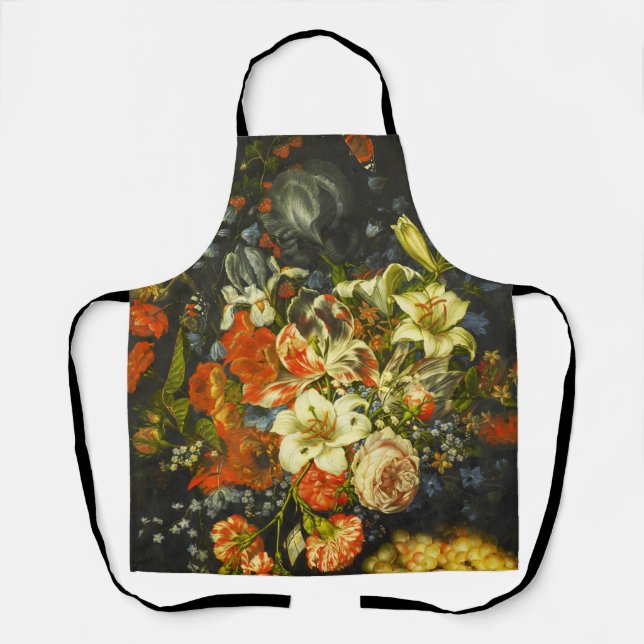 Still Life with Flowers and Fruit  Apron (Front)