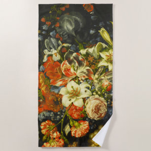 Still Life with Flowers and Fruit Beach Towel