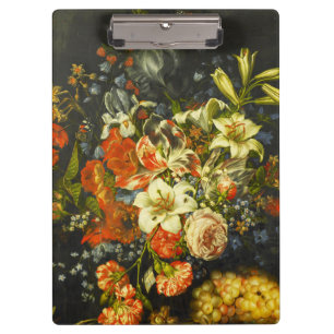 Still Life with Flowers and Fruit  Clipboard