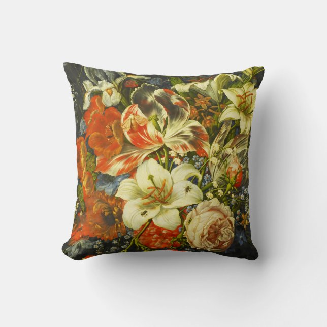 Still Life with Flowers and Fruit  Cushion (Front)