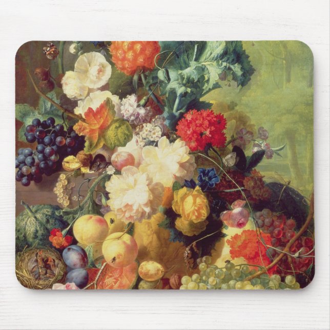 Still Life with Flowers and Fruit Mouse Mat (Front)