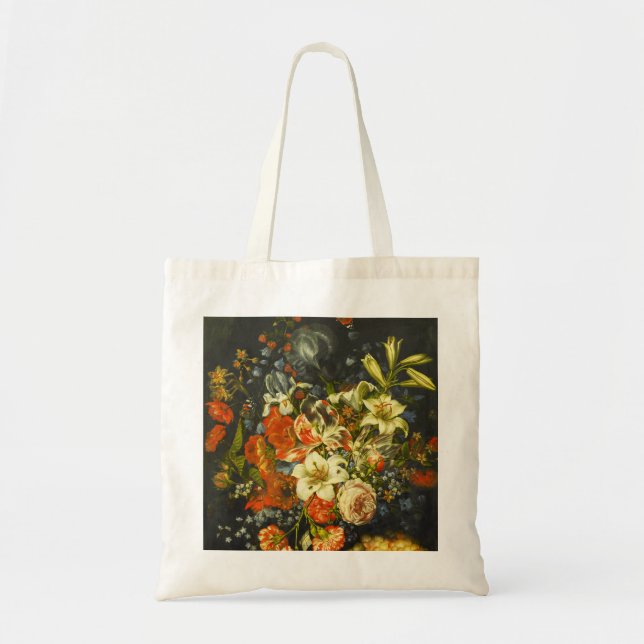 Still Life with Flowers and Fruit  Tote Bag (Front)