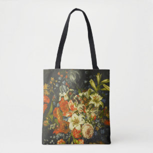 Still Life with Flowers and Fruit Tote Bag