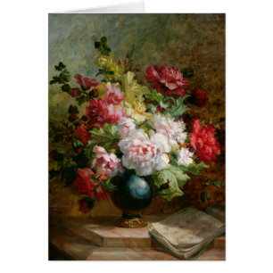 Still life with flowers and sheet music
