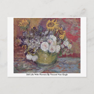 Still Life With Flowers By Vincent Van Gogh Postcard