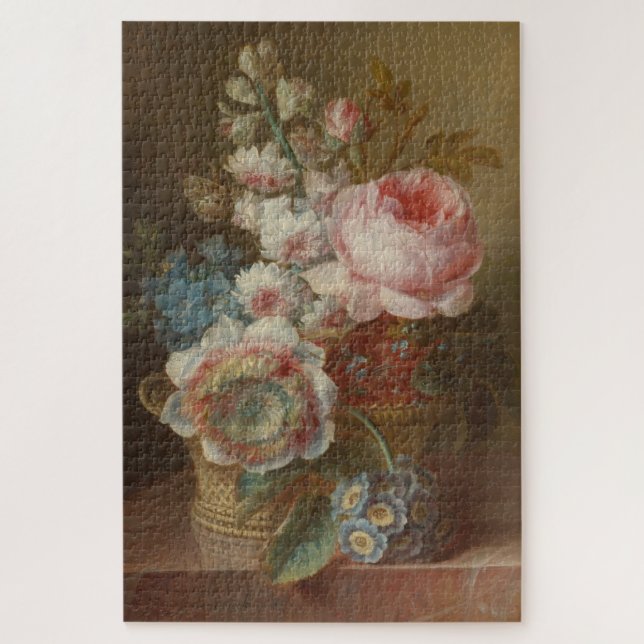 Still Life With Flowers – Cornelis van Spaendonck Jigsaw Puzzle (Vertical)