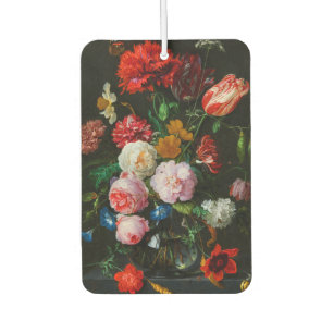 Still Life with Flowers in a Glass Vase Car Air Freshener