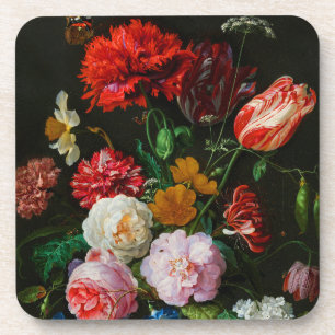 Still Life with Flowers in a Glass Vase  Coaster