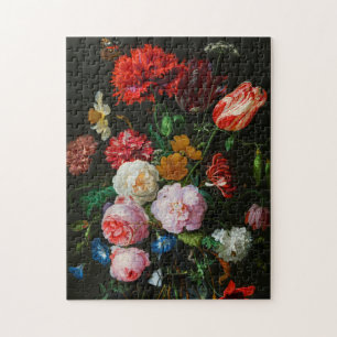 Still Life with Flowers in a Glass Vase Jigsaw Puzzle