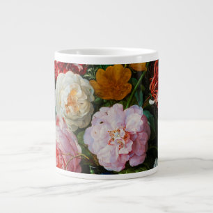 Still Life with Flowers in a Glass Vase  Large Coffee Mug