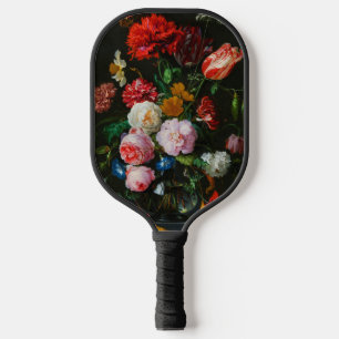 Still Life with Flowers in a Glass Vase  Pickleball Paddle