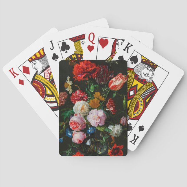 Still Life with Flowers in a Glass Vase  Playing Cards (Back)