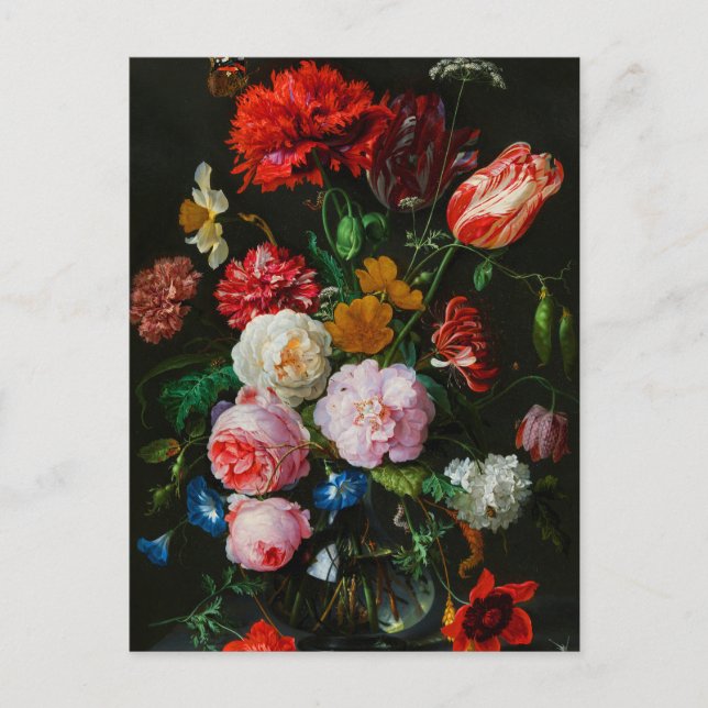 Still Life with Flowers in a Glass Vase  Postcard (Front)