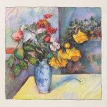 Still Life with Flowers in a Vase, Paul Cezanne Scarf<br><div class="desc">"Paul Cézanne (19 January 1839 – 22 October 1906) was a French artist and Post-Impressionist painter whose work laid the foundations of the transition from the 19th-century conception of artistic endeavour to a new and radically different world of art in the 20th century. Cézanne is said to have formed the...</div>
