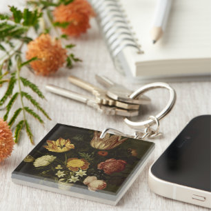 Still Life With Flowers in a Wan-li Vase Ambrosius Key Ring