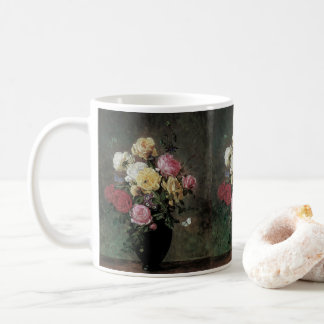 Still Life with Flowers in Vase by Olaf Hermansen Coffee Mug