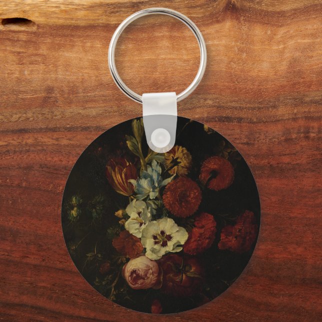 Still Life with Flowers  Key Ring (Front)