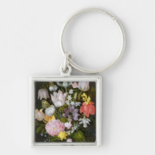Still Life with Flowers Key Ring