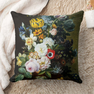 Still Life with Flowers painting Cushion