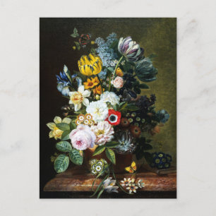 Still Life with Flowers painting Postcard