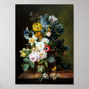 Still Life with Flowers painting Poster