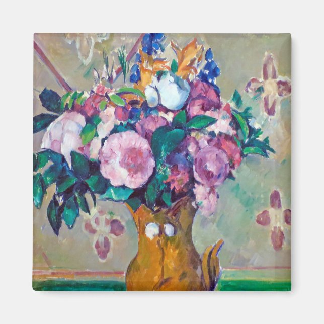 Still Life with Flowers, Paul Cezanne Magnet (Front)
