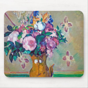 Still Life with Flowers, Paul Cezanne Mouse Mat