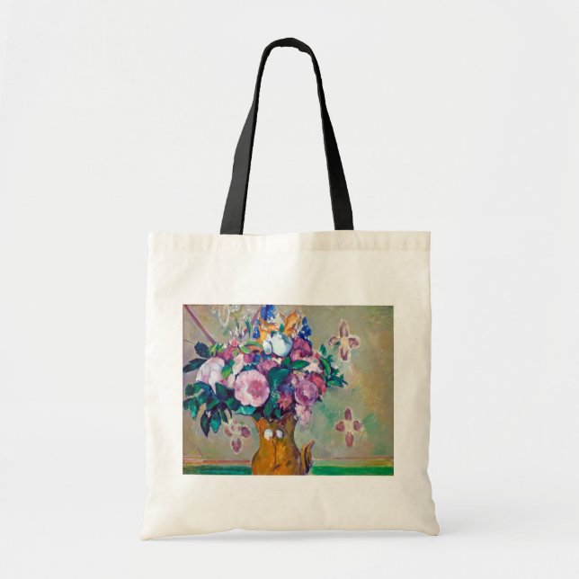Still Life with Flowers, Paul Cezanne Tote Bag (Front)
