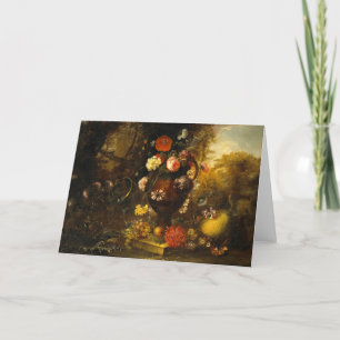 Still life with flowers  thank you card