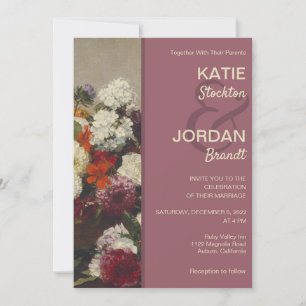 Still Life with Flowers Wedding Invitation