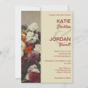 Still Life with Flowers Wedding Invitation