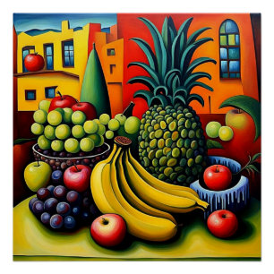 Still life with fruit 10 poster