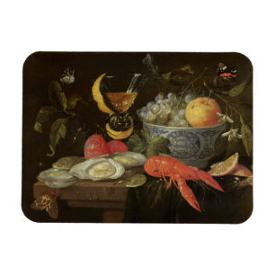 Still Life with Fruit and Shell Fish, 1653 (oil on Magnet