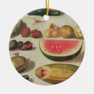Still Life with Fruit and Toad Ceramic Tree Decoration