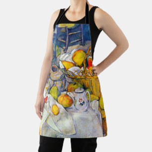 Still Life with Fruit Basket, Paul Cezanne Apron