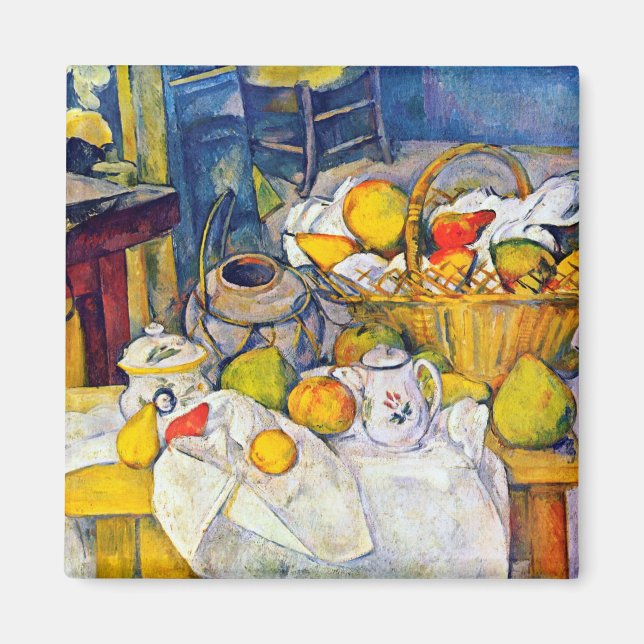 Still Life with Fruit Basket, Paul Cezanne Magnet (Front)